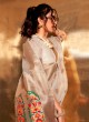 Stunning Off White Zari Woven Tissue Saree