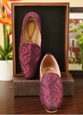 Mulberry Jutti For Men With Embroidery