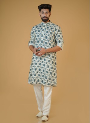 Multi Color Readymade Linen Fabric Kurta Pajama