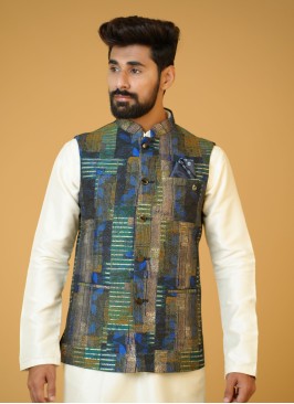 Multi Color Readymade Nehru Jacket