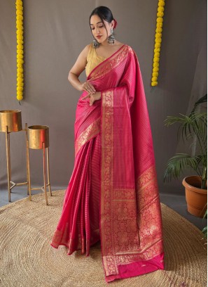 Mystic Rani Color Weaving Designer Saree