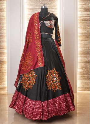 Navratri Special Black Cotton Chaniya Choli