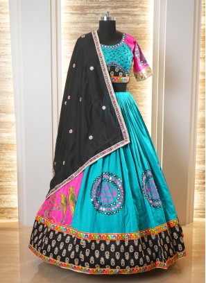 Navratri Special Multicolored Silk Chaniya Choli