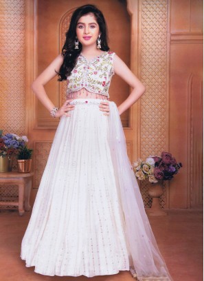 Off White Embroidered Wedding Lehenga Choli