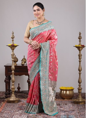 Shop Online Banarasi Silk Wedding Designer Saree : 269467 -