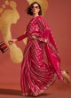 Deep Pink Handloom Silk Woven Saree
