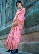 Traditional Pink Pashmina Silk Saree