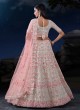 Attractive Off White Embroidered Lehenga Choli In Soft Net