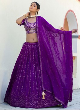 Purple Traditional Readymade Lehenga Choli