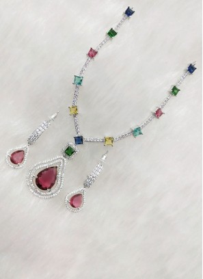 Radiant Multi Color Elegance Necklace Set