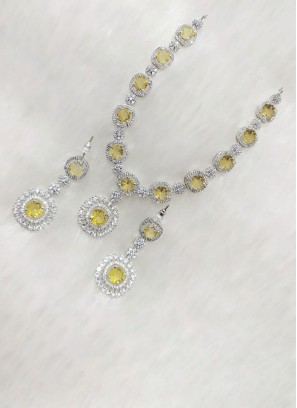 Radiant Yellow Elegance Necklace Set