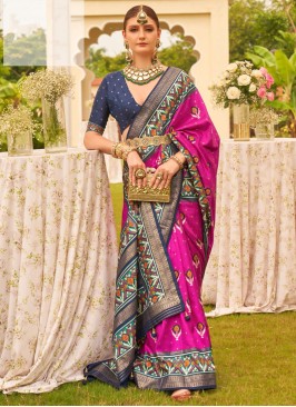 Rani & Clue Patola Printed Classic Silk Saree