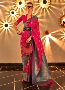 Rani Weaving Handloom Silk Classic Saree
