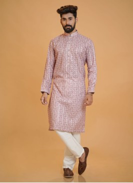 Readymade Printed Kurta With Churidar Bottom