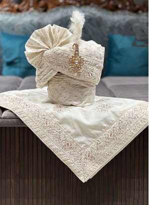 Safa And Dupatta In Silk Fabric