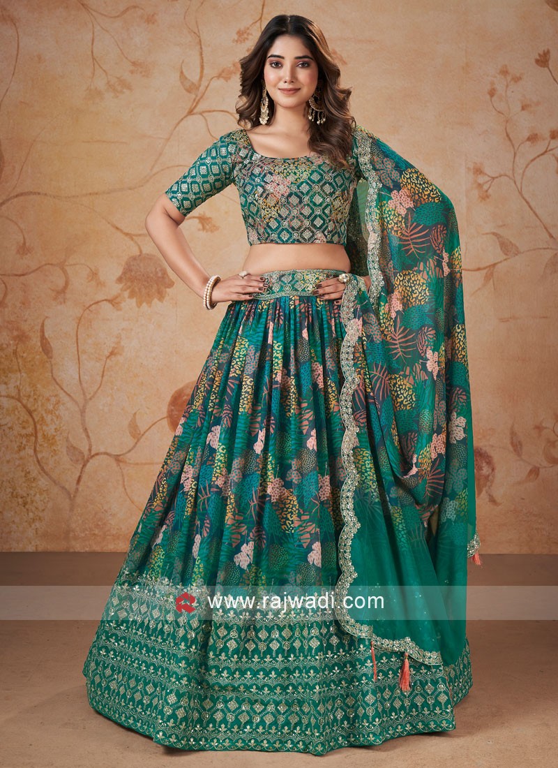 Sea Green Heavy Designer Work Wedding/Party Wear Special Lehenga Choli -  Indian Heavy Anarkali Lehenga Gowns Sharara Sarees Pakistani Dresses in  USA/UK/Canada/UAE - IndiaBoulevard