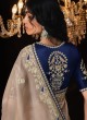 Sequins Shimmer Contemporary Saree in Cream