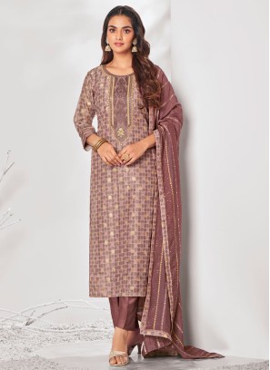 Shagufta Light Onion Printed Salwar Kameez