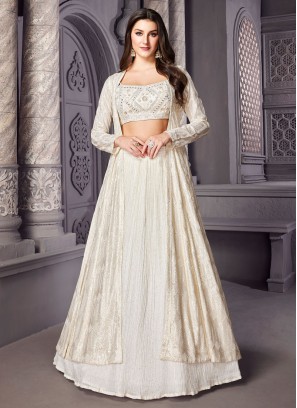 yellow Crop Top With Lehenga With Shrug at Rs 5098/piece in Surat | ID:  25687305530