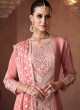 Festive Wear Embroidered Light Coral Palazzo Suit