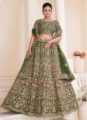 Beautiful Designer Indian wedding and Reception lehenga choli with  embroidery | eBay