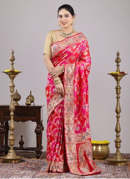 Tow-Tone Colored Pure Banarasi Silk Saree
