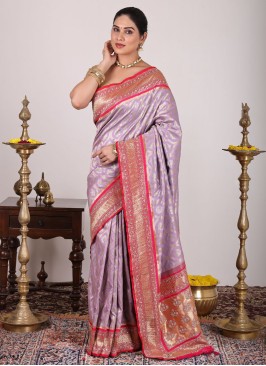 Traditional Wear Banarasi Silk Saree For Wedding