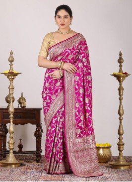 Weaving Work Pure Banarasi Silk Saree