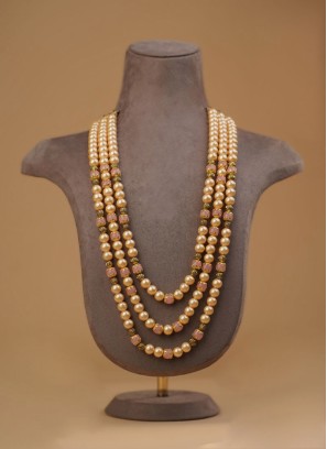 Wedding Wear Pearl Mala For Groom