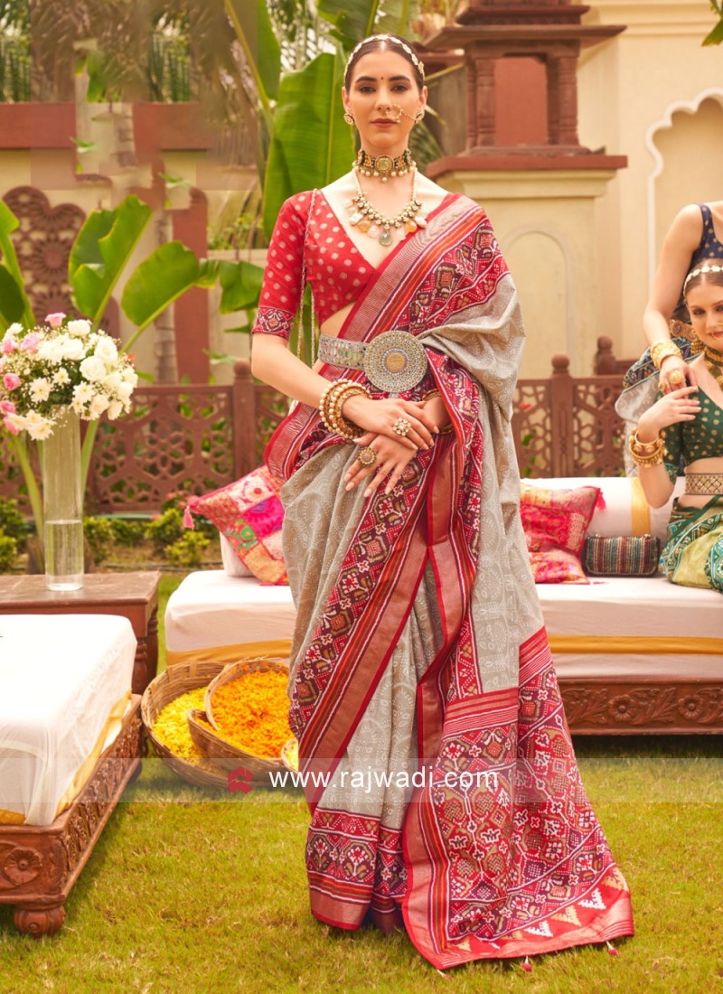 Rajwadi silk saree