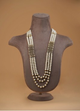 White Pearl Four Layered Mala