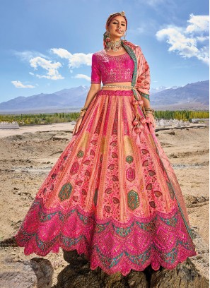 Buy Spangel Fashion Girl's Satin Semi-stitched Lehenga Choli Online at  desertcartKUWAIT