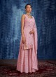 Dusty Rose Pink Palazzo Salwar Suit