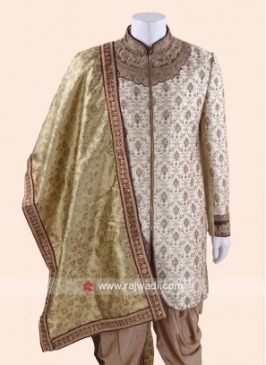 Golden Yellow Color Mens Dupatta