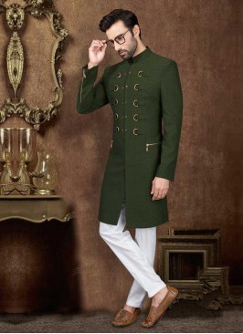 Stylish Green Indo-Western