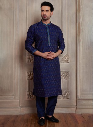 Traditional Royal Blue Kurta Pajama