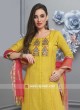 Yellow Resham Work Salwar Suit