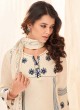 Shagufta Cream Color Pant Style Suit