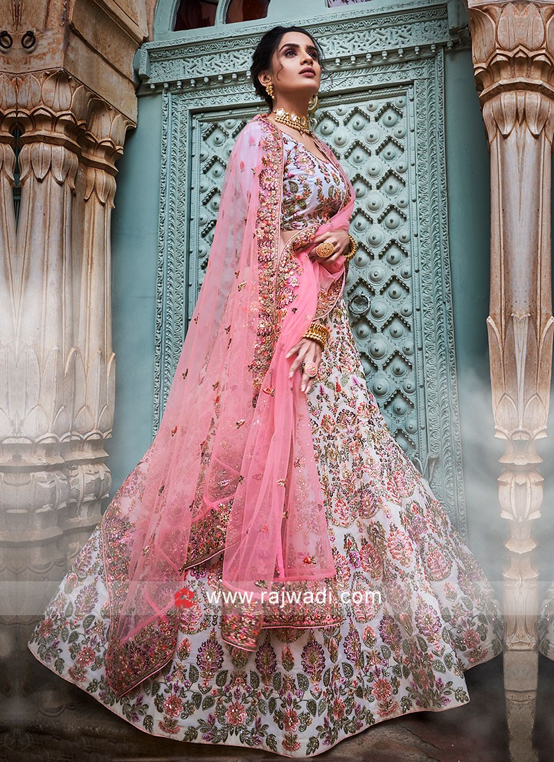 Designer Beautiful Art Silk Bridal Lehenga Choli Online – TheDesignerSaree