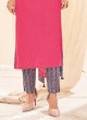 Shagufta Resham Work Pink Color Salwar Kameez