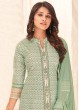 Shagufta Cotton salwar Kameez In Pista Green