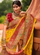 Banarasi Silk Saree In Yellow Color