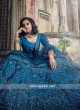 Art Silk Medium Blue Lehenga Choli