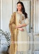 Cream Salwar Kameez With Dupatta