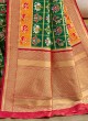 Green Banarasi Silk Woven Patola Saree