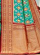 Rama Green Banarasi Silk Woven Patola Saree
