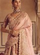 Light Pink Raw Silk Bridal Lehenga Choli With Organza Dupatta