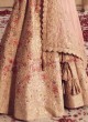 Light Pink Raw Silk Bridal Lehenga Choli With Organza Dupatta