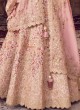 Light Pink Designer Lehenga Choli With Organza Dupatta