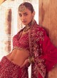 Alluring Maroon Bridal Lehenga Choli